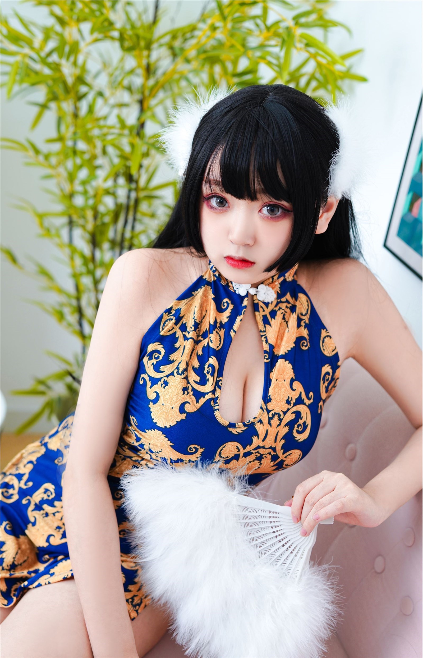 Naoyuki Enda NO.020 blue cheongsam(47)